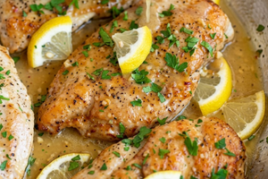 Grilled Chicken With lemon Butter Sauce