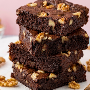 Diet walnut brownie