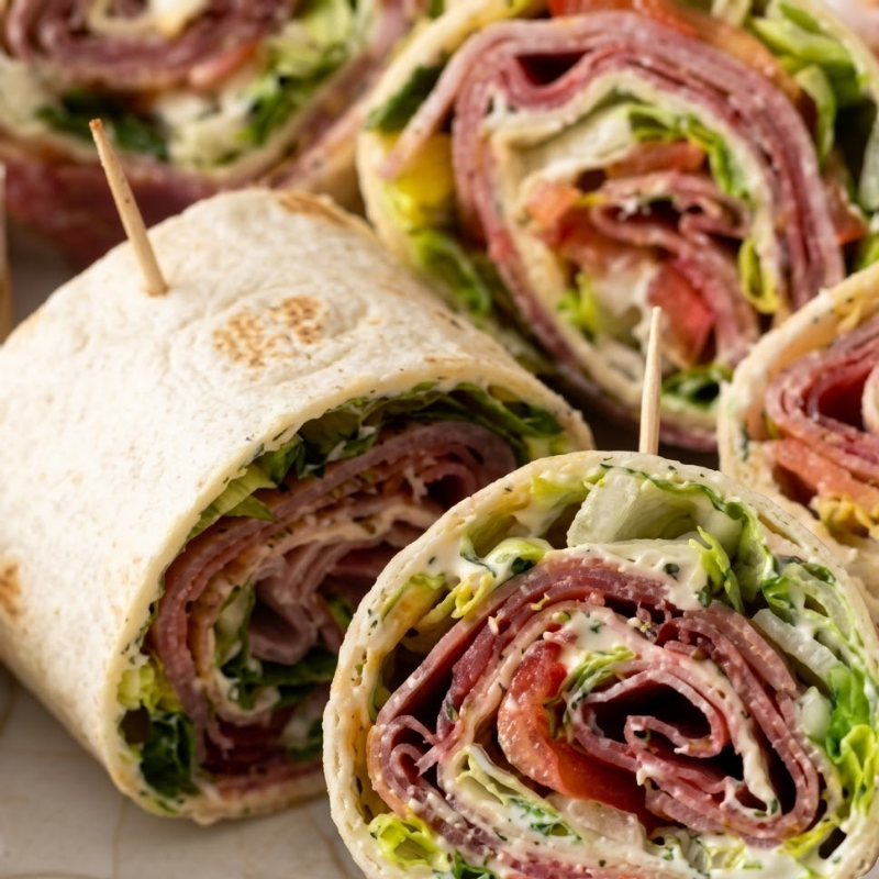 5 Tortilla Wrap Bites With Dip