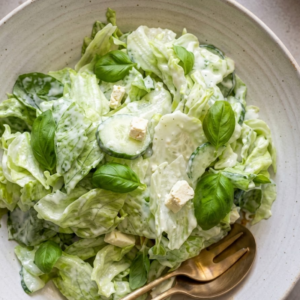Make your own salad with dressing