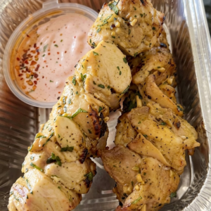 Chicken Satay with Peanut Sauce