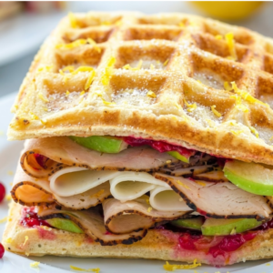 Waffles Mortadella Sandwich