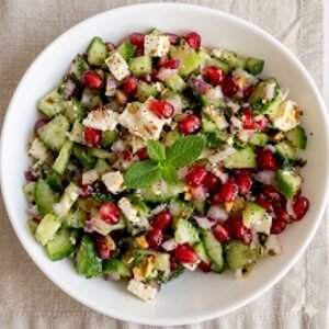 Dried pomegranate salad smash